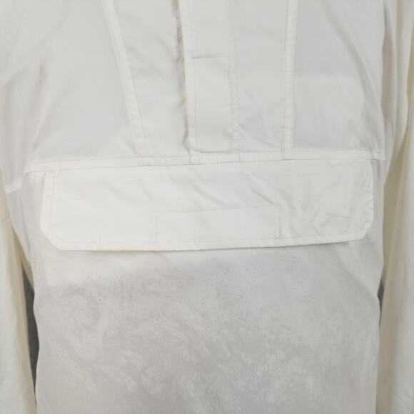 Gap Jacket Mens XL White Summit Anorak Hooded Pullover Nylon Windbreaker Vent - Picture 3 of 14